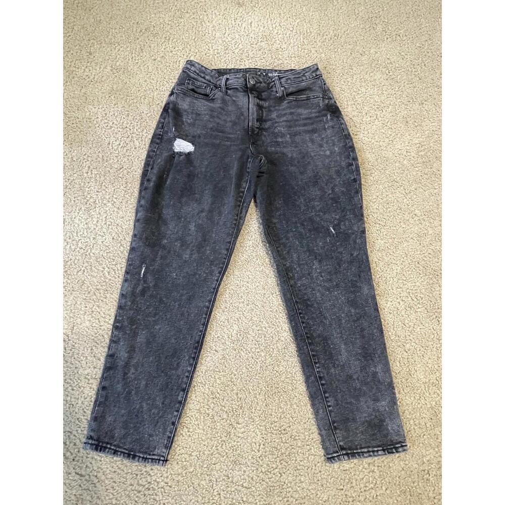 Old Navy Women’s Jeans Black O.G. Straight High Rise Size 12